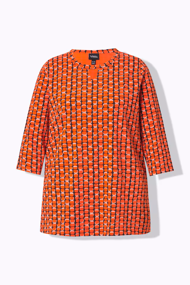 Graphic Print 3/4 Sleeve Tee