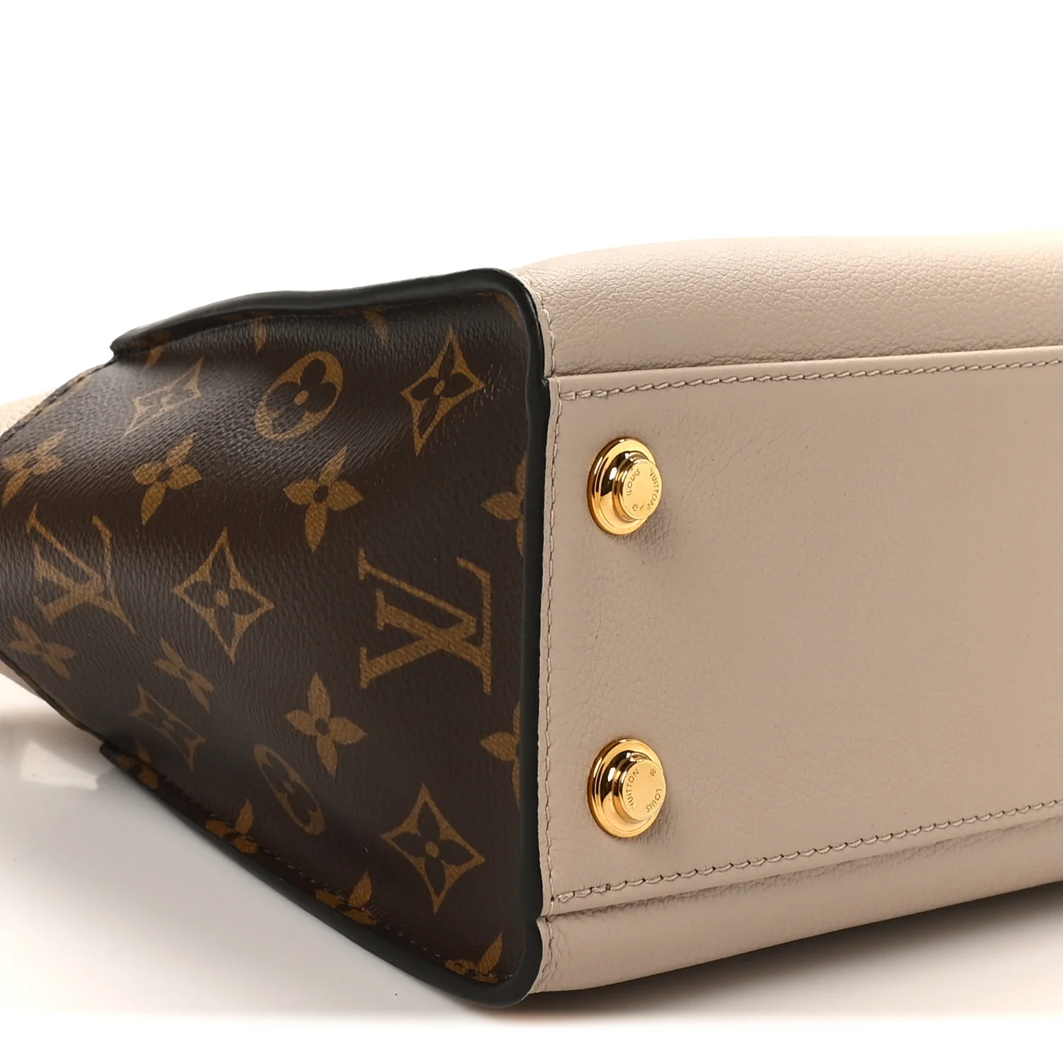 Calfskin Monogram On My Side PM Greige