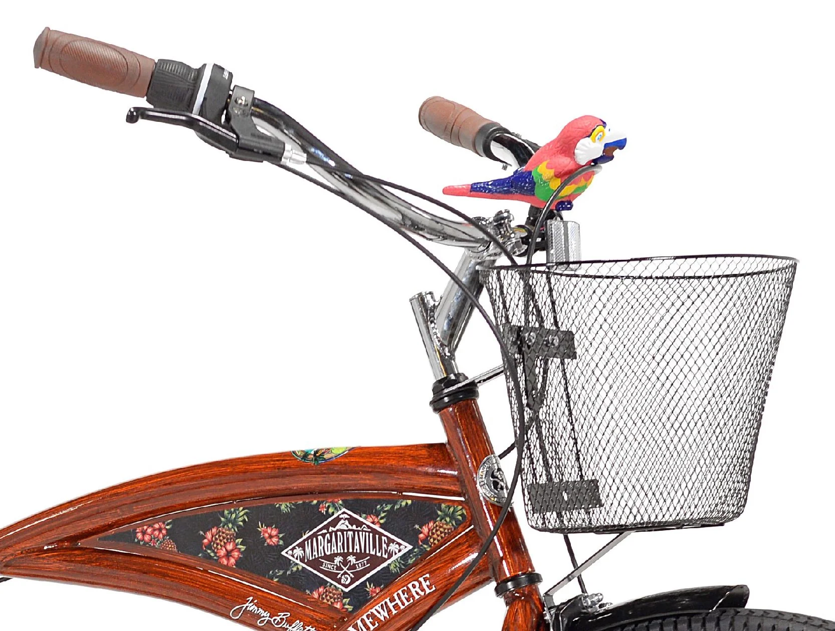 26" Men's Cruiser Bike, Wood Grain Color Image 3