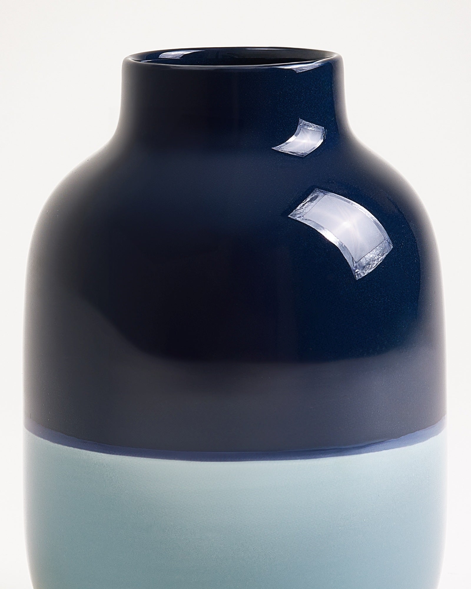 NUNO VASE M - NAVY LIGHTBLUE