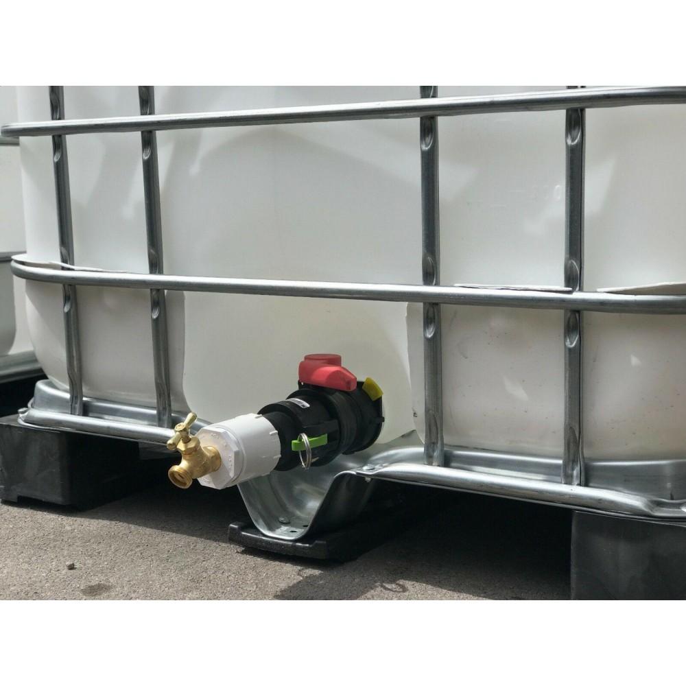Conteneur IBC de qualité alimentaire de 330 gallons | Conteneur pour eau potable et récupération d'eau de pluie