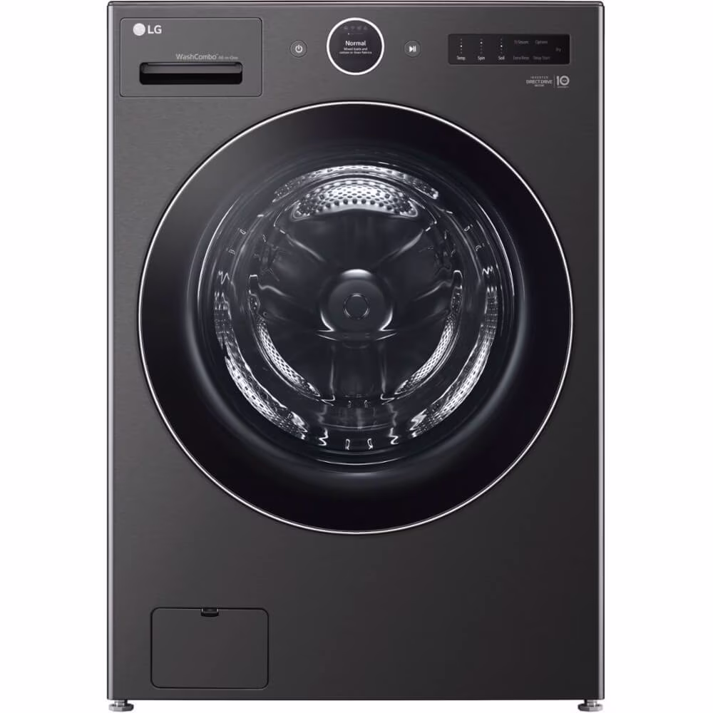 5 Cu. Ft. Black Steel Electric All-in-One Washer Dryer Combo(Black Steel)