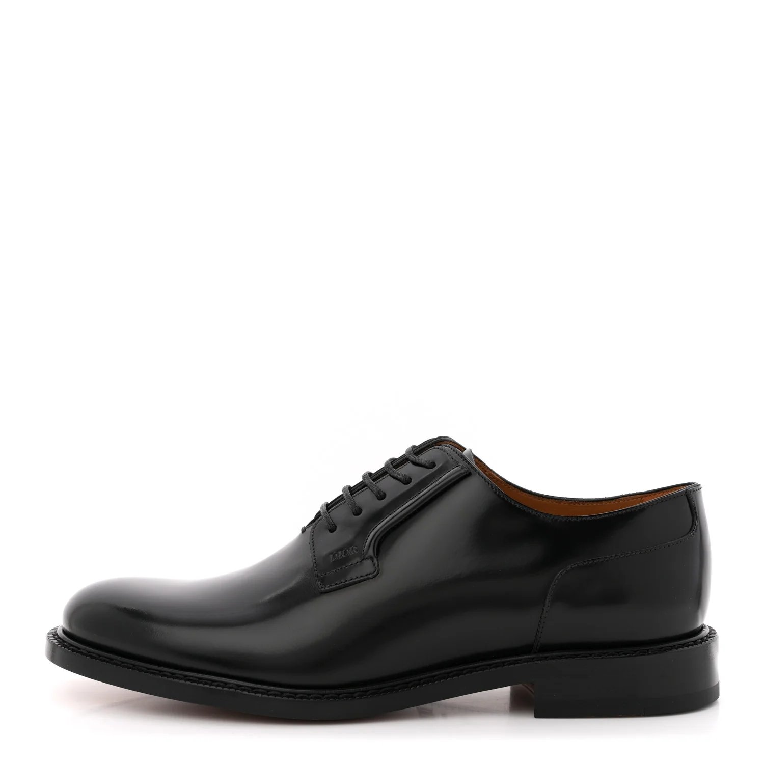 Calfskin Mens Derby Shoes 42.5 Black