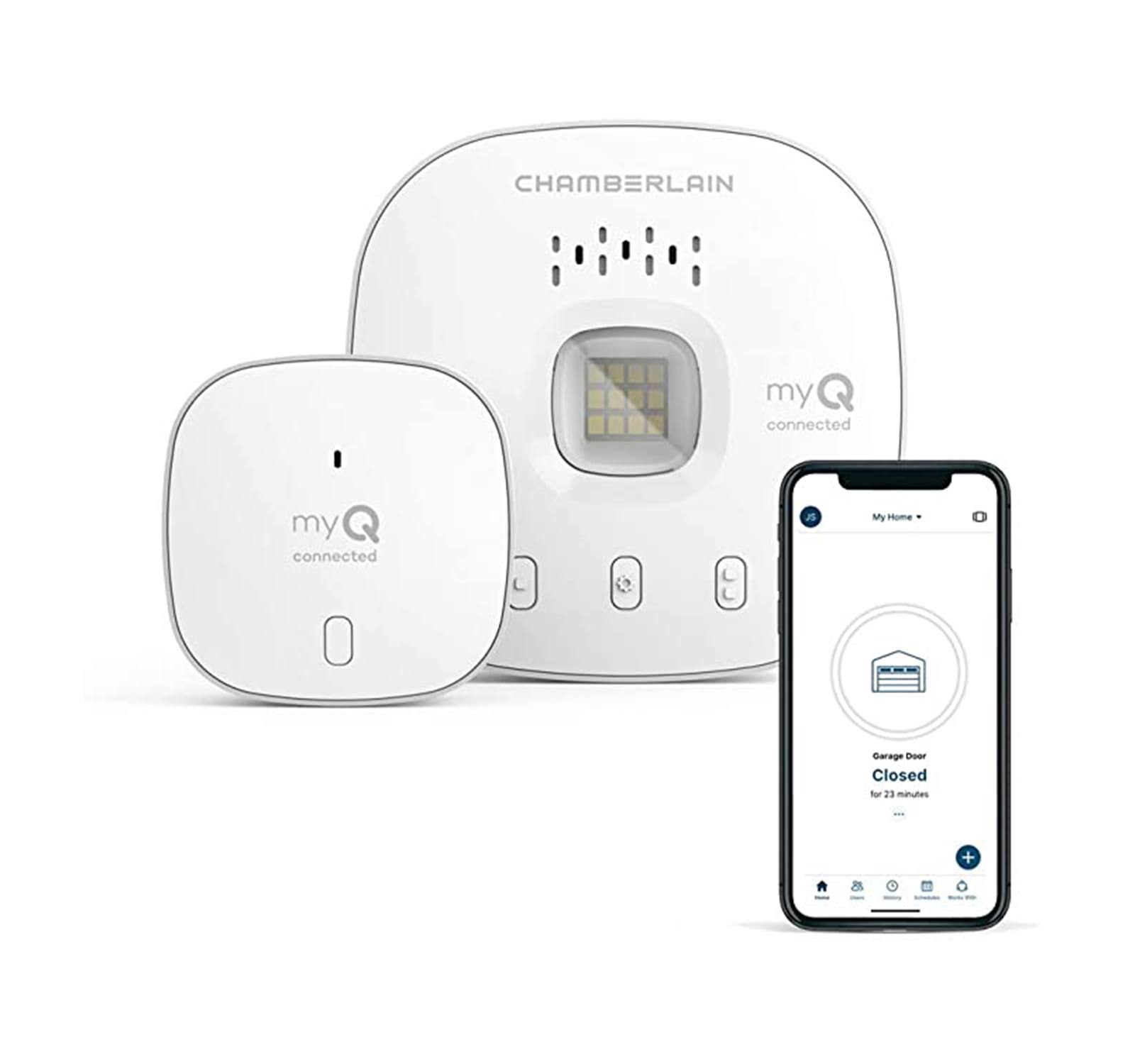 MyQ Chamberlain Smart Garage Control - Wireless Hub and Sensor White