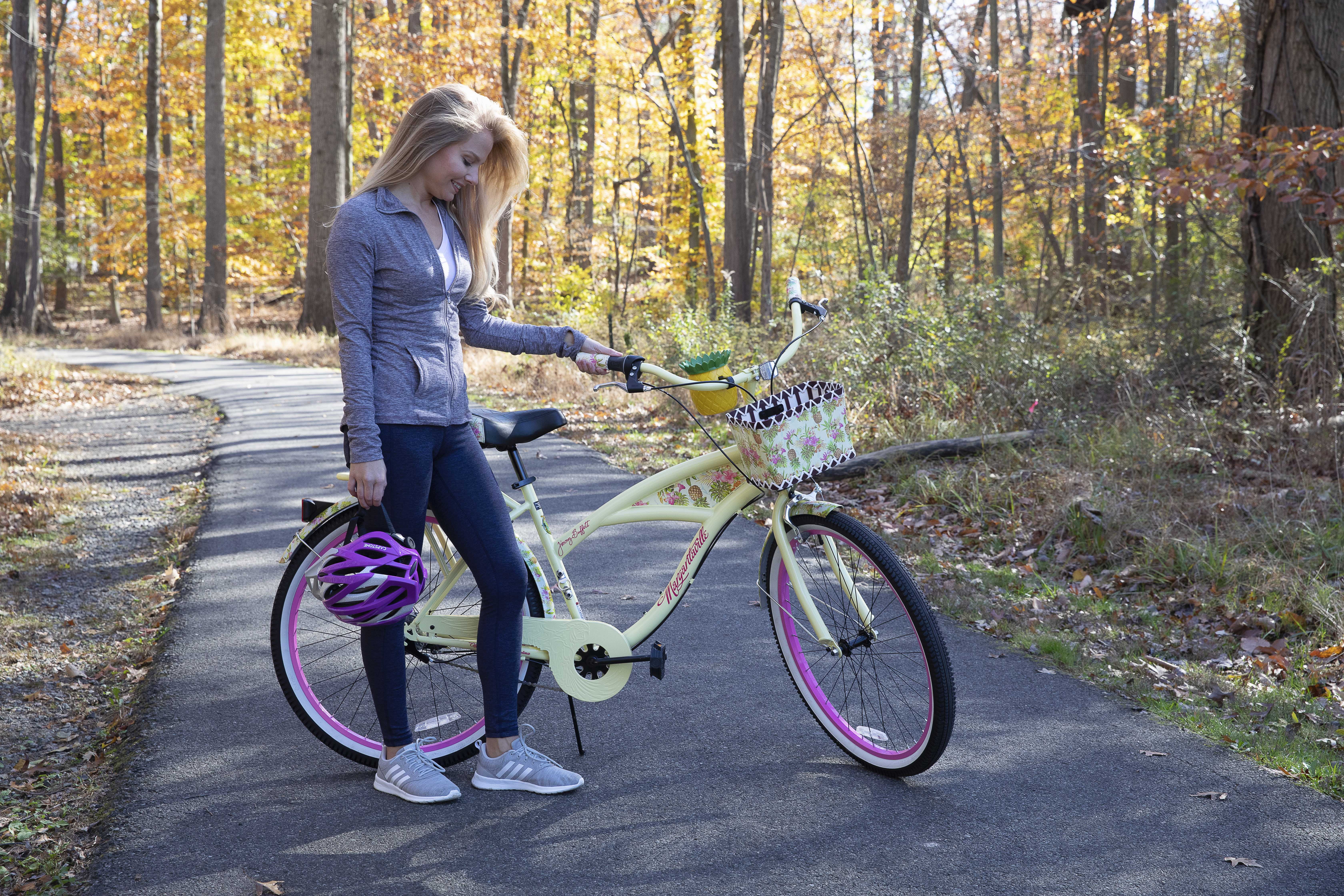 26" Women's 3-Speed Cruiser Bike, Yellow - Image 9