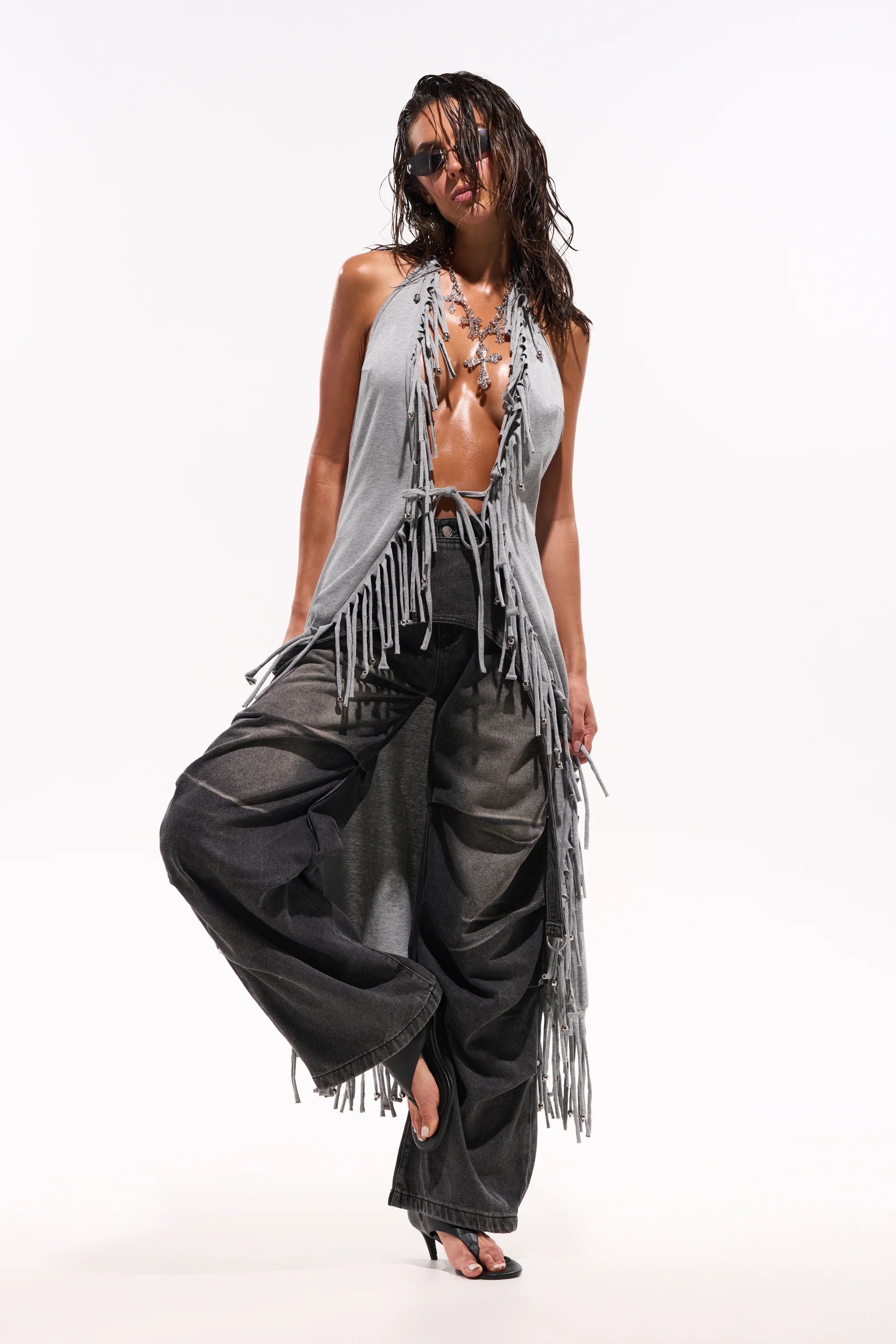 FRINGE GIRL BLOUSE - Akira Store