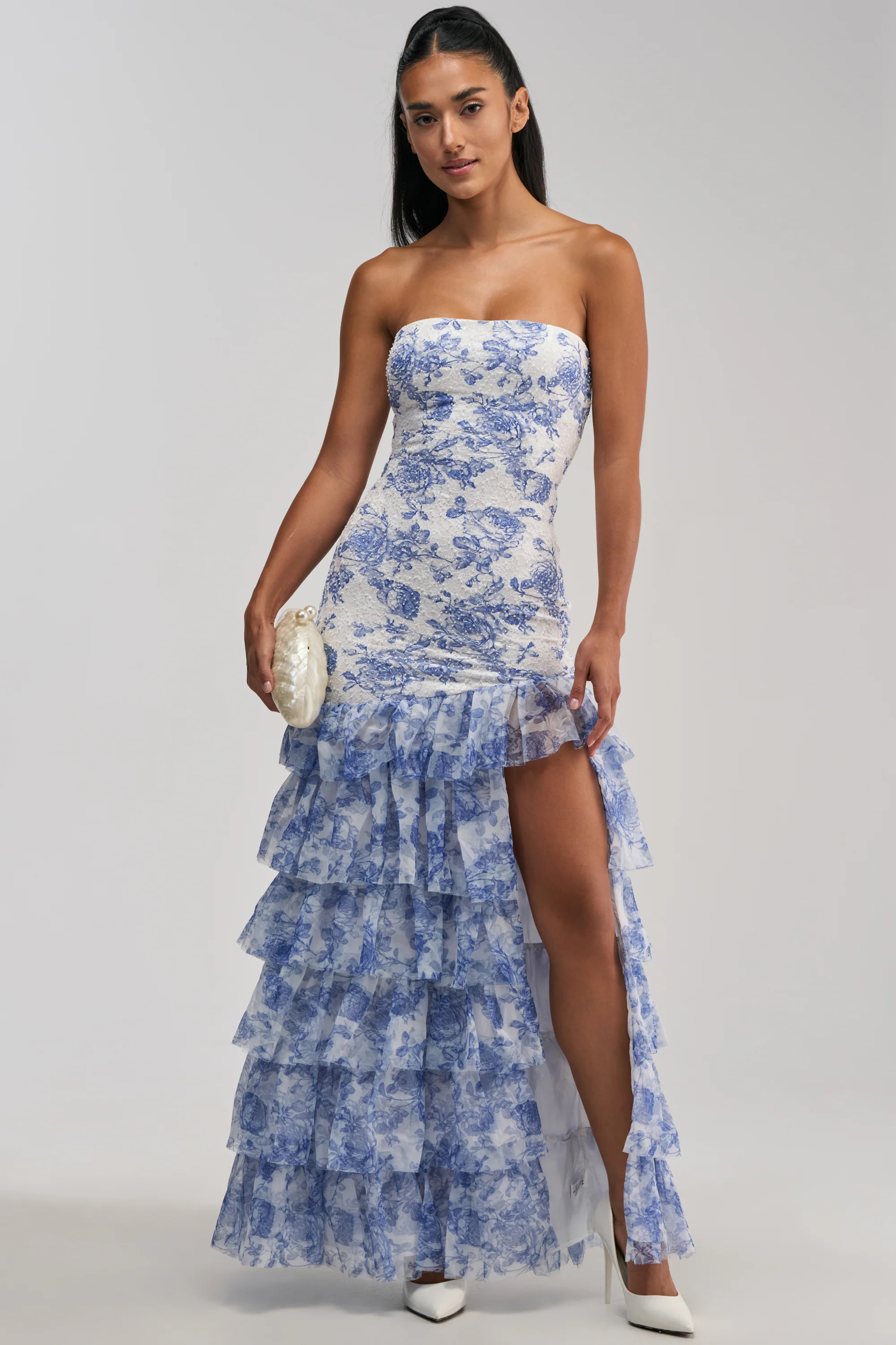 SWEET ESCAPE SEQUIN PATTERNED MAXI DRESS - Akira Store