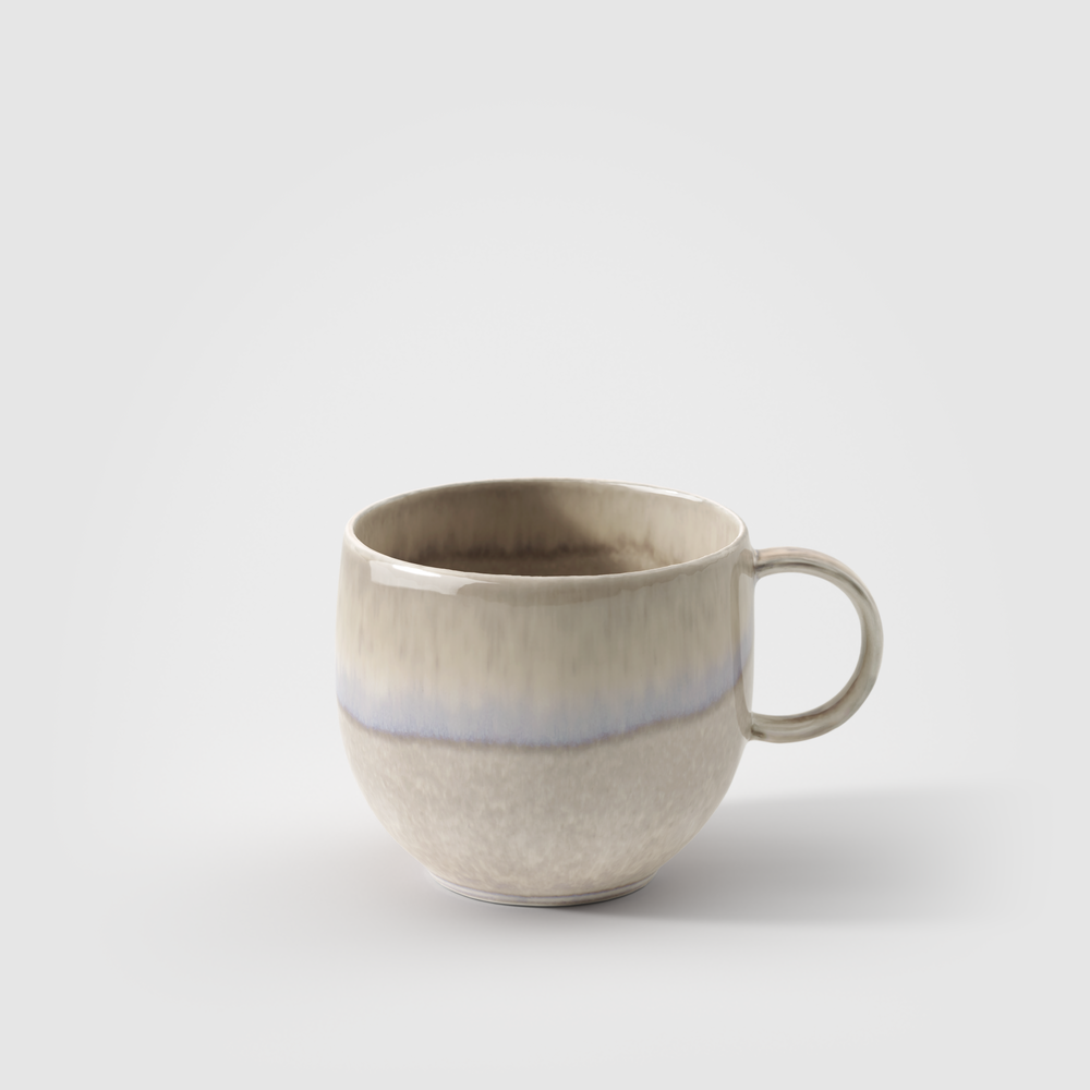 Perlemor Mug - Beige, 9.9 oz, Premium Porcelain