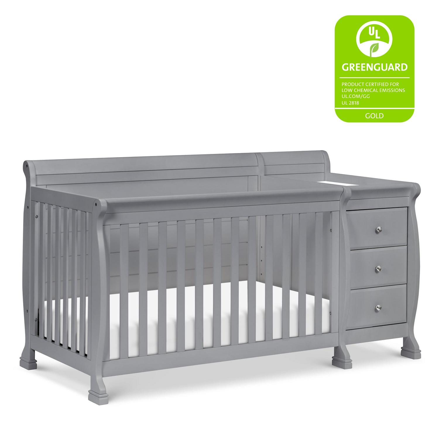 Kalani 4-in-1 Convertible Crib Changer in Grey