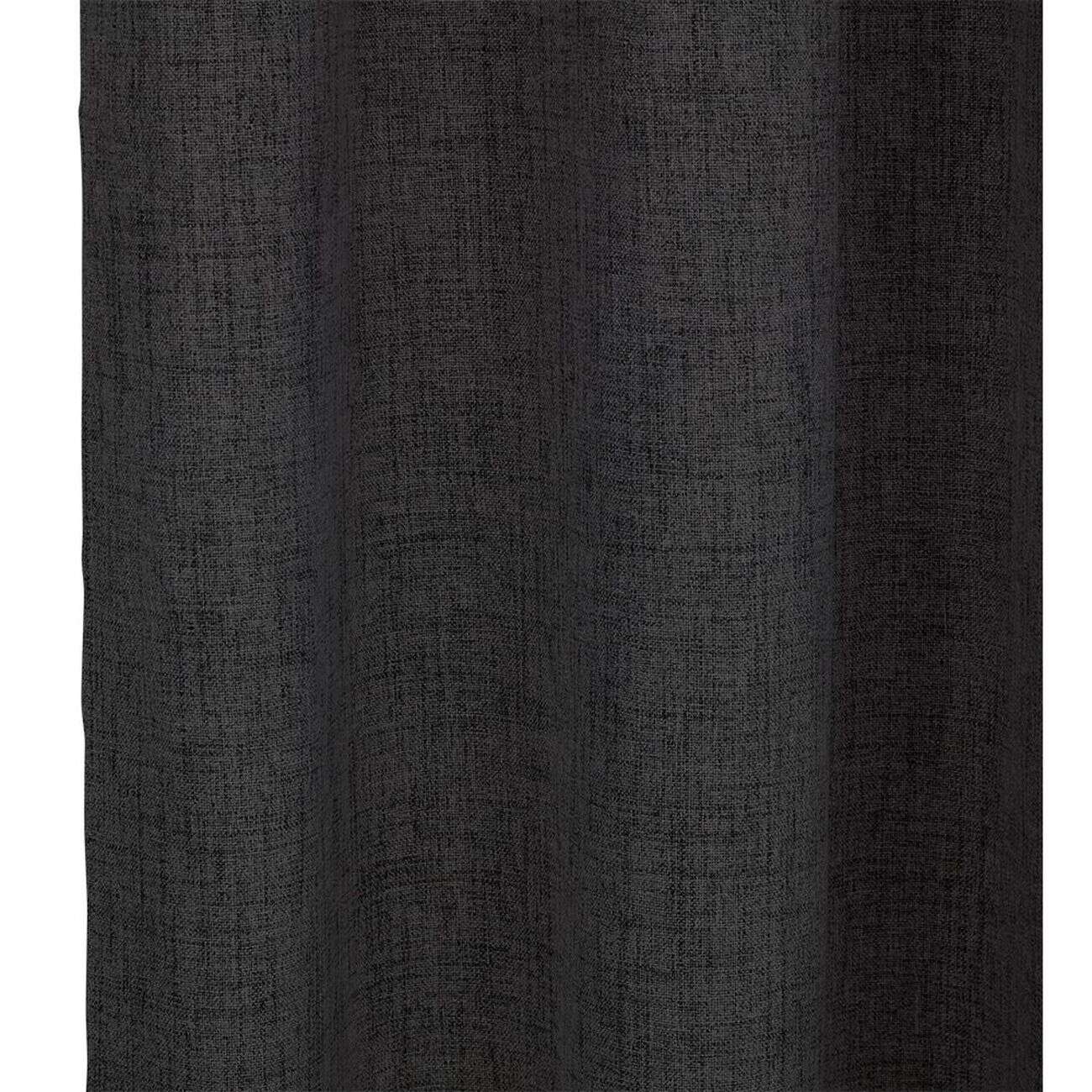 Rideau occultant effet chiné noir 140x240cm