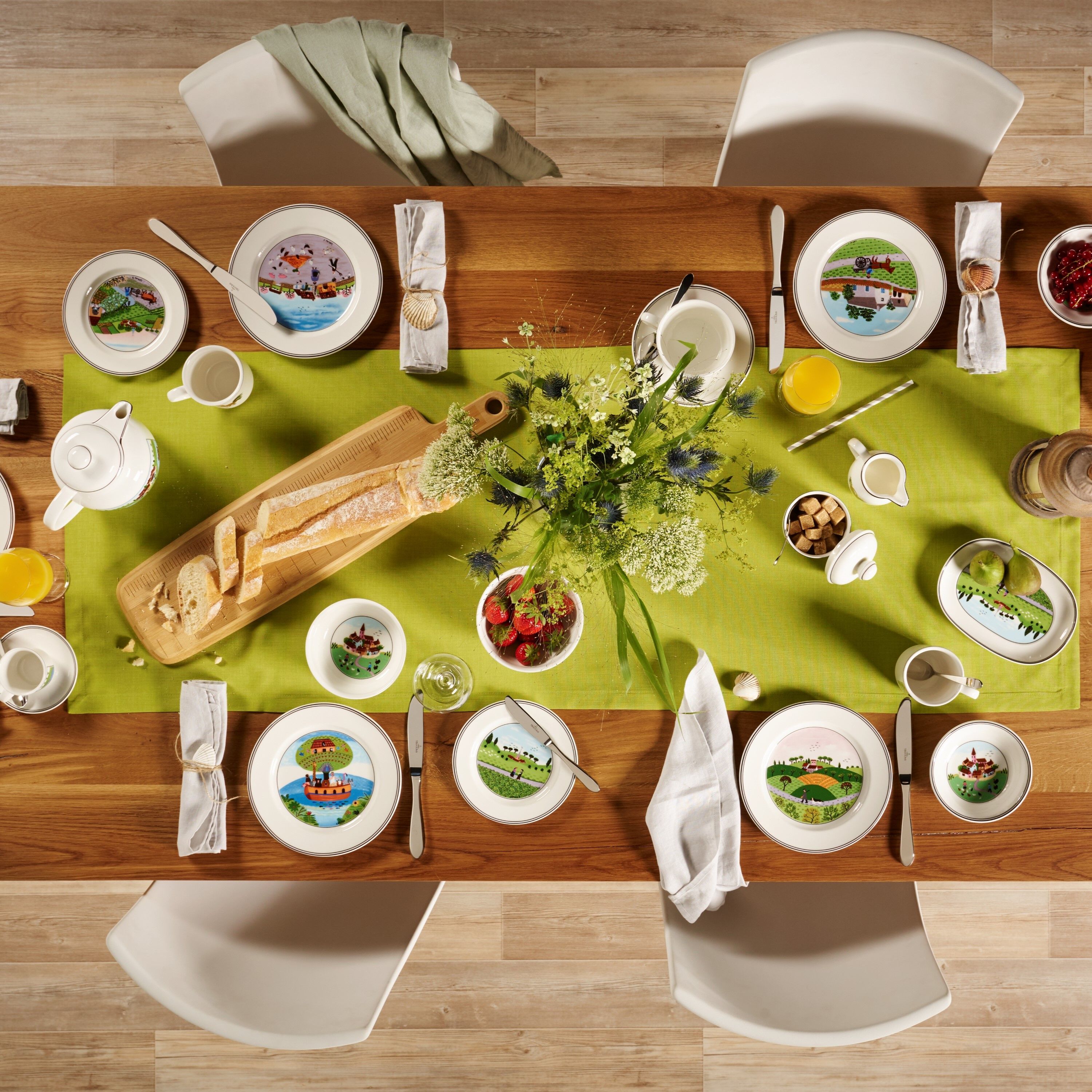 Design Naif Appetizer/ Bread Plate - Multi-colored, 6.7'', Premium Porcelain