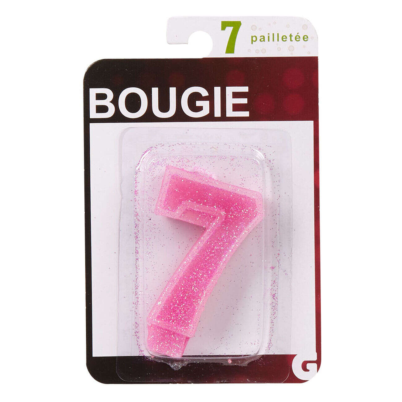 Bougie anniversaire chiffre 7