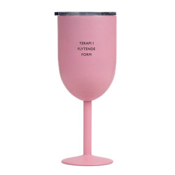 Termo vinglass TERAPI I FLYTENDE FORM 40 cl lys rosa