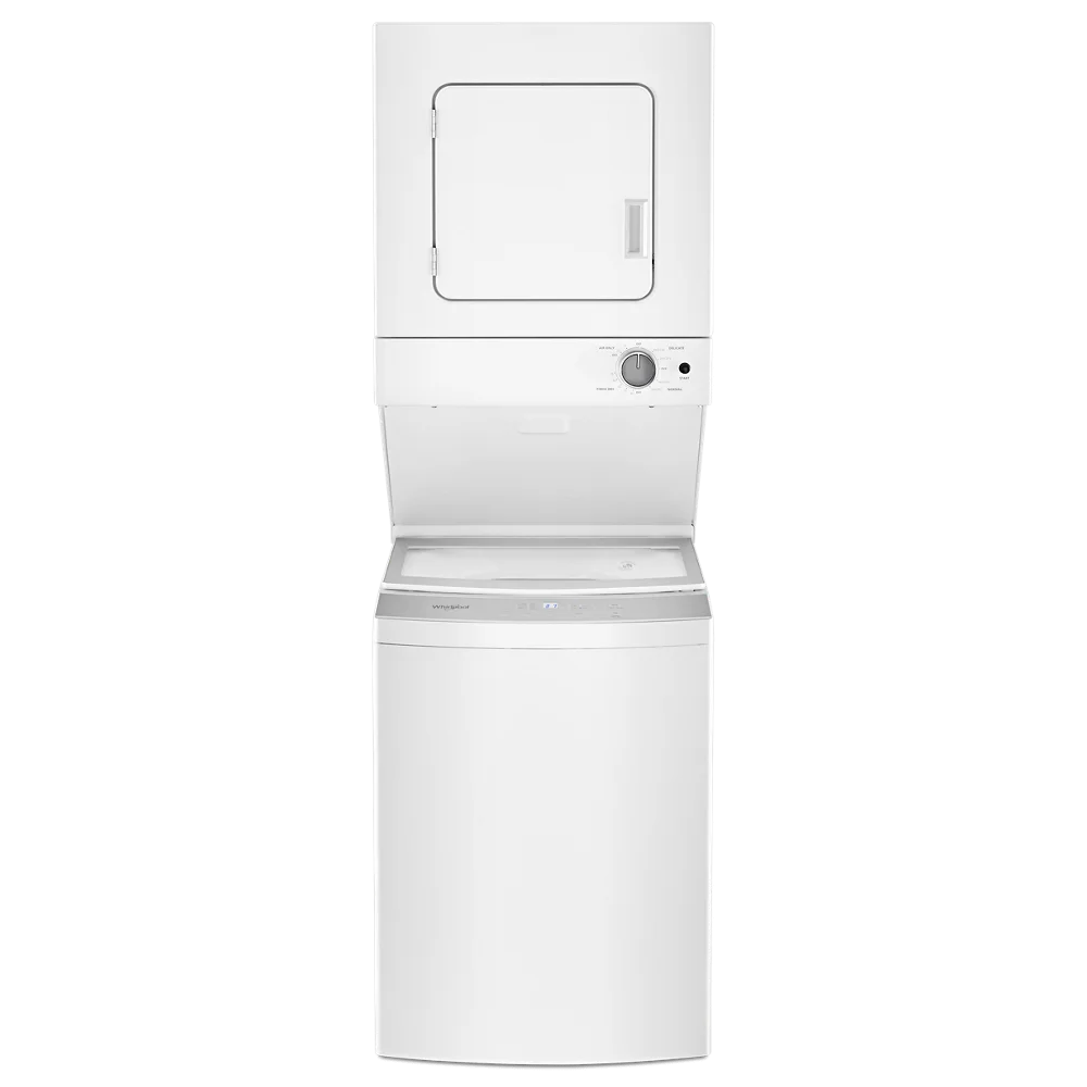 Whirlpool WET4024HW 24 in White Electric Washer/Dryer Stacked Laundry Center