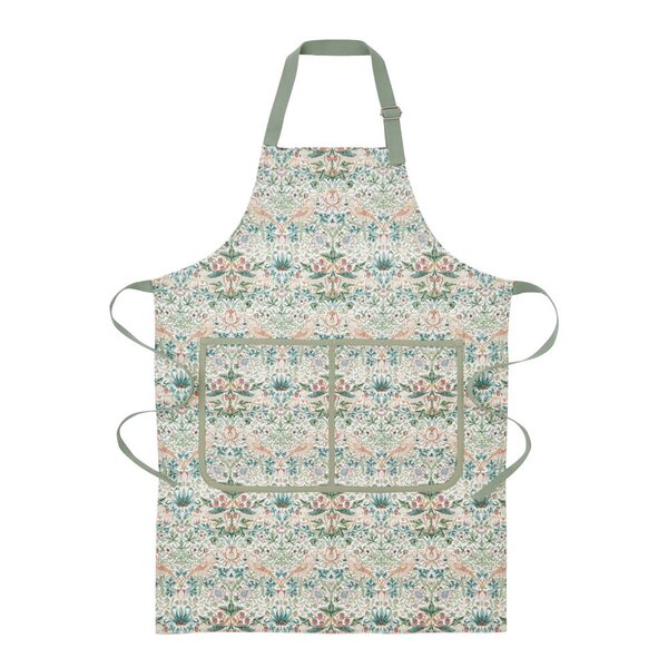 Morris & Co forkle Strawberry Thief Cochineal/Willow 70x95 cm