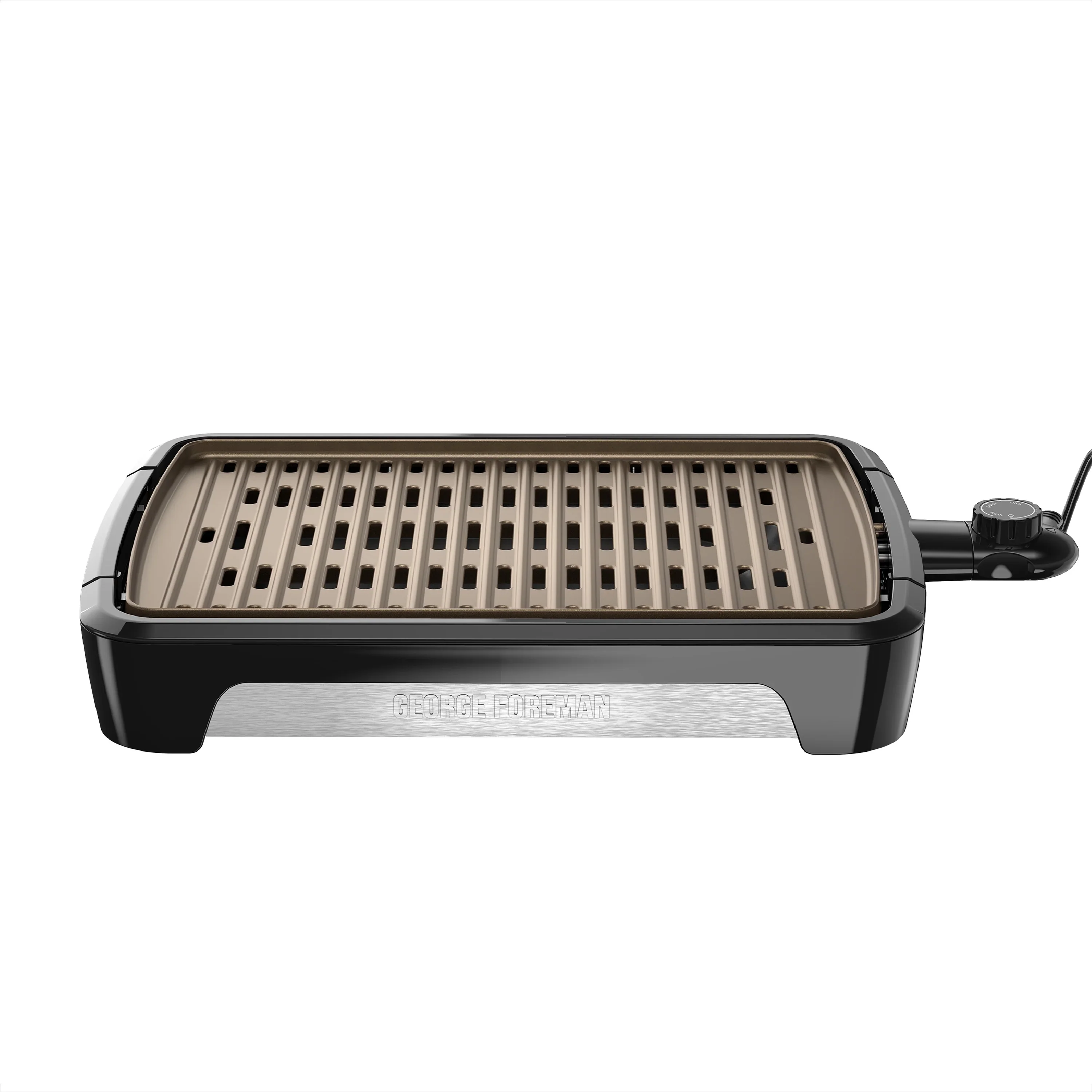 Foreman Party Size Open Grate Smokeless Grill, Black, GFS0172SB