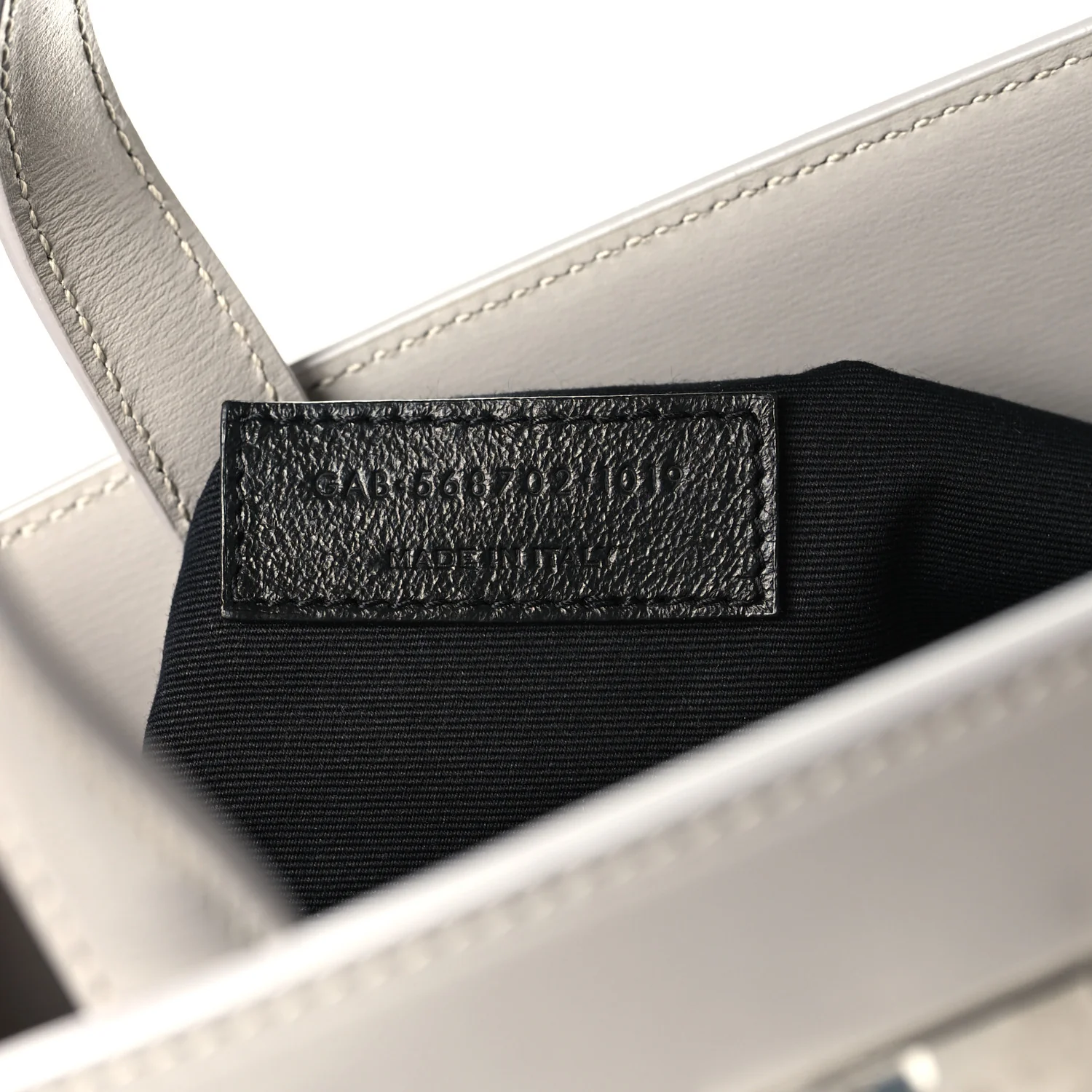 Calfskin Small Manhattan Shopper Tote Granite