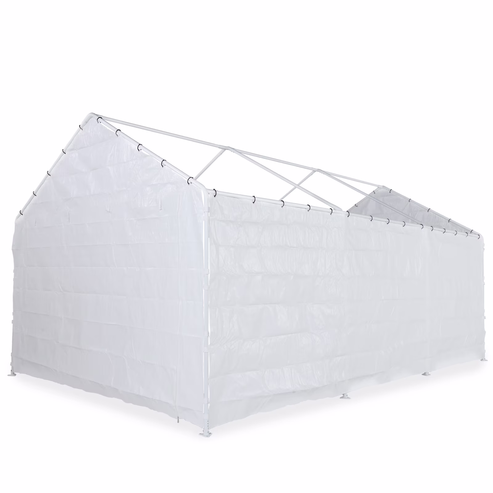 10x20 ft Weather Carport Sidewall Tarp Replacement, Dark Grey- TopFrame Not Included(10' x 20'/Dark Grey) - Image 6