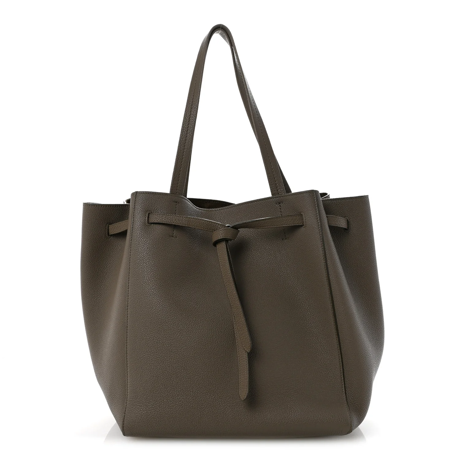 Soft Grained Calfskin Small Belt Cabas Phantom  Taupe