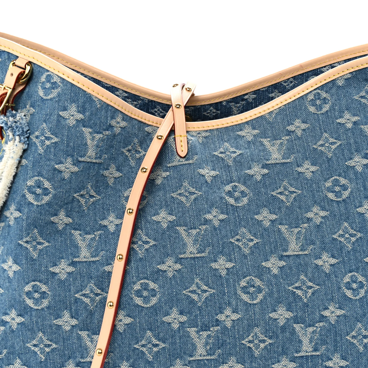 Monogram Denim CarryAll MM Blue
