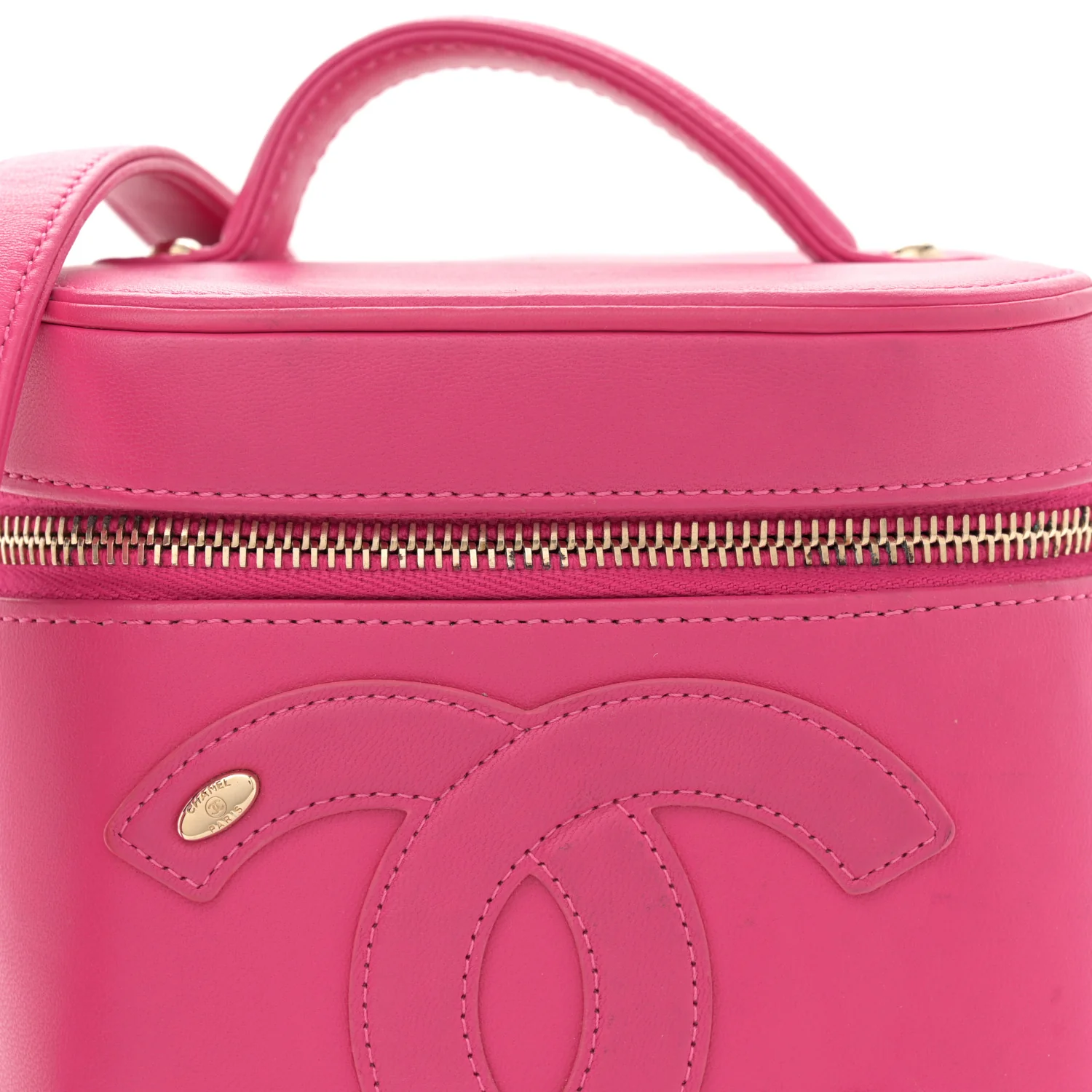 Lambskin Timeless Vanity Cosmetic Case Pink