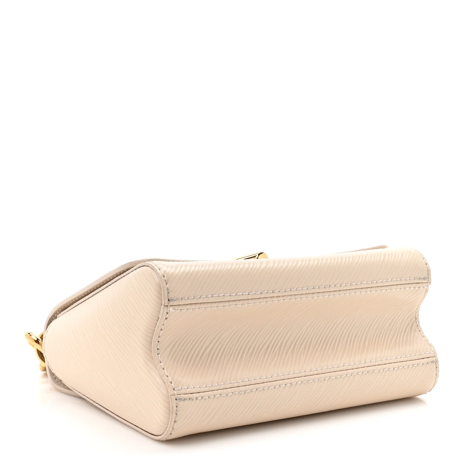 Epi Twist Braided Chain Shoulder Bag PM Quartz White