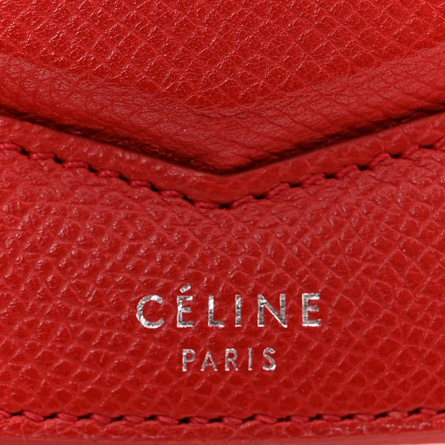 Grained Calfskin Small Trotteur Coquelicot