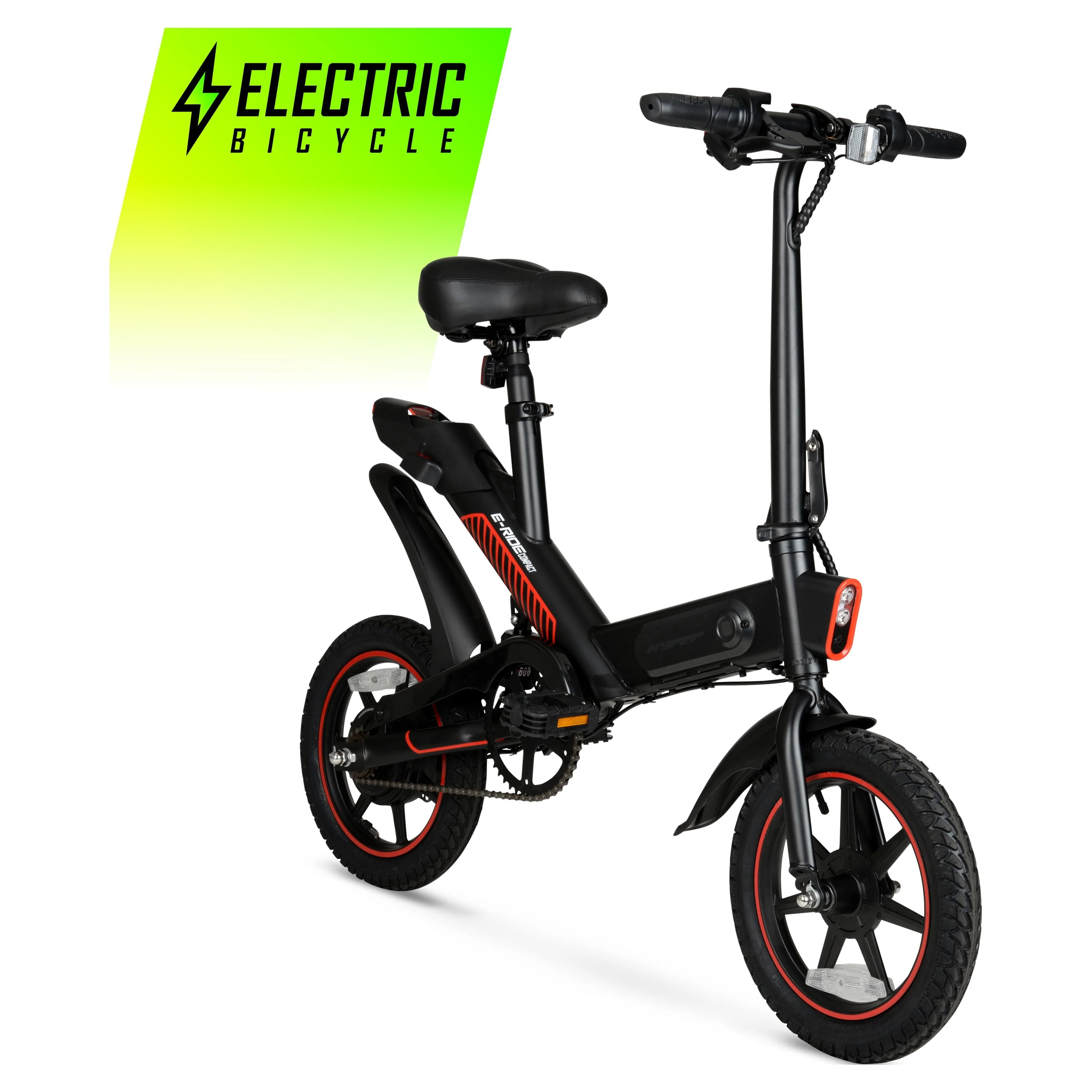14" 36V Foldable Compact Electric Bike w/Throttle, 350W Motor, Recommended Age: 14+ Image 2