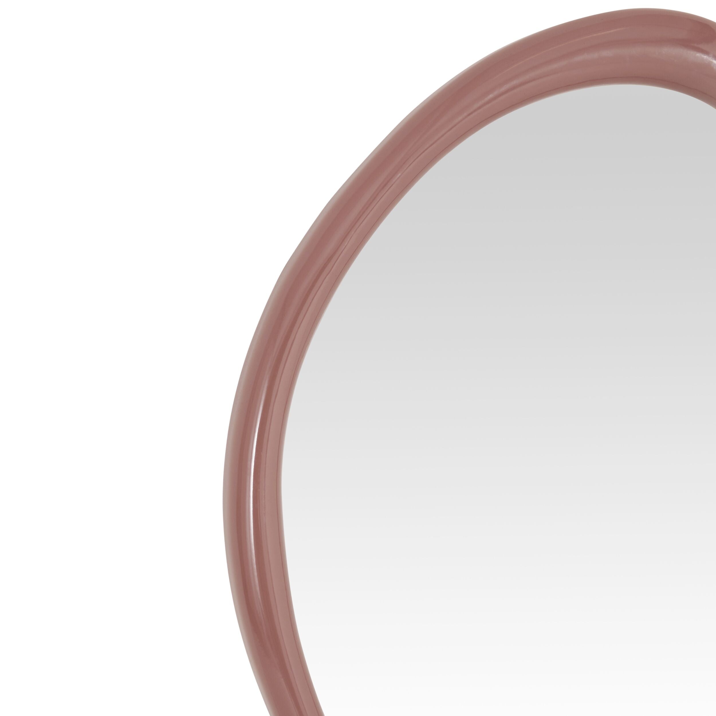 Glossy Fluid Mirror Mocha Mousse
