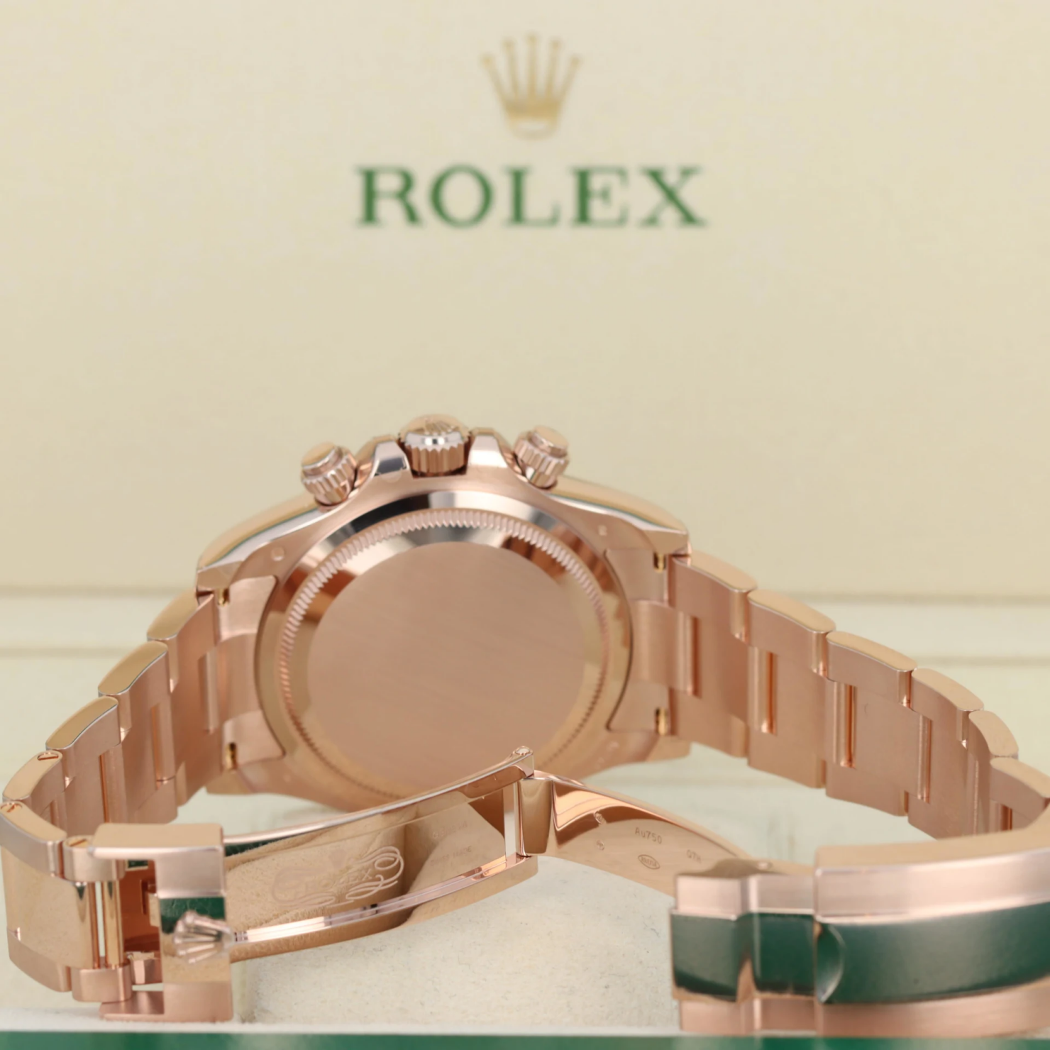 [Super Clone]Rolex Daytona 40mm Rose Gold Black Dial  m126505-0001