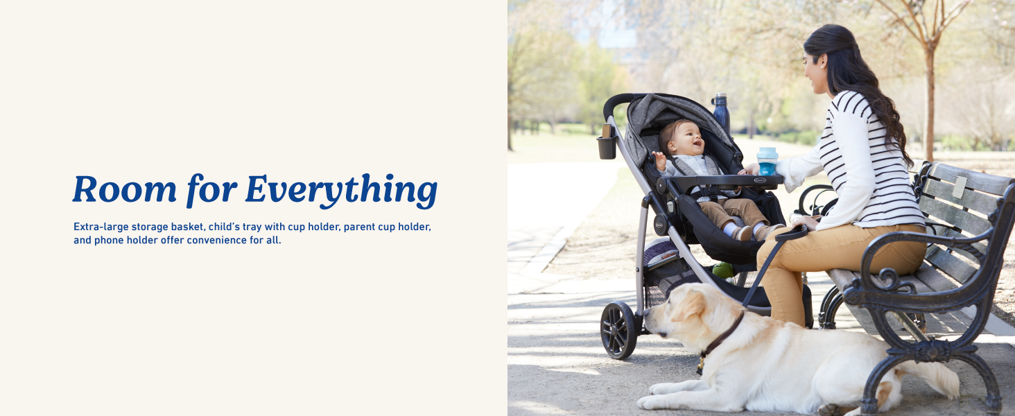 Graco Modes Pramette 3-in-1 Travel System room for everything extra-large storage basket convenient