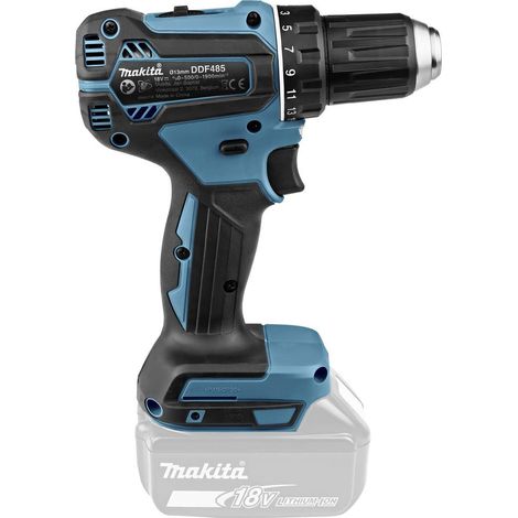 Makita – Perceuse-visseuse sans fil 18V DDF485Z – Moteur Brushless – Couple 50Nm – Pour perçage bois et acier jusqu'à 38mm — vue 4