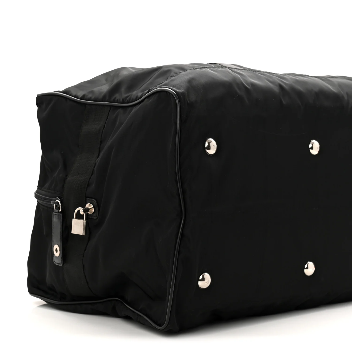 Tessuto Nylon Saffiano Carry On Travel Bag Black