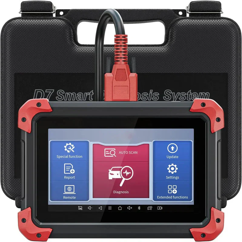 Scanner OBD2 automobile D7 avec codage ECU, commandes bidirectionnelles, plus de 36 réinitialisations, Android 10, diagnostics complets du système, mises à jour pendant 3 ans