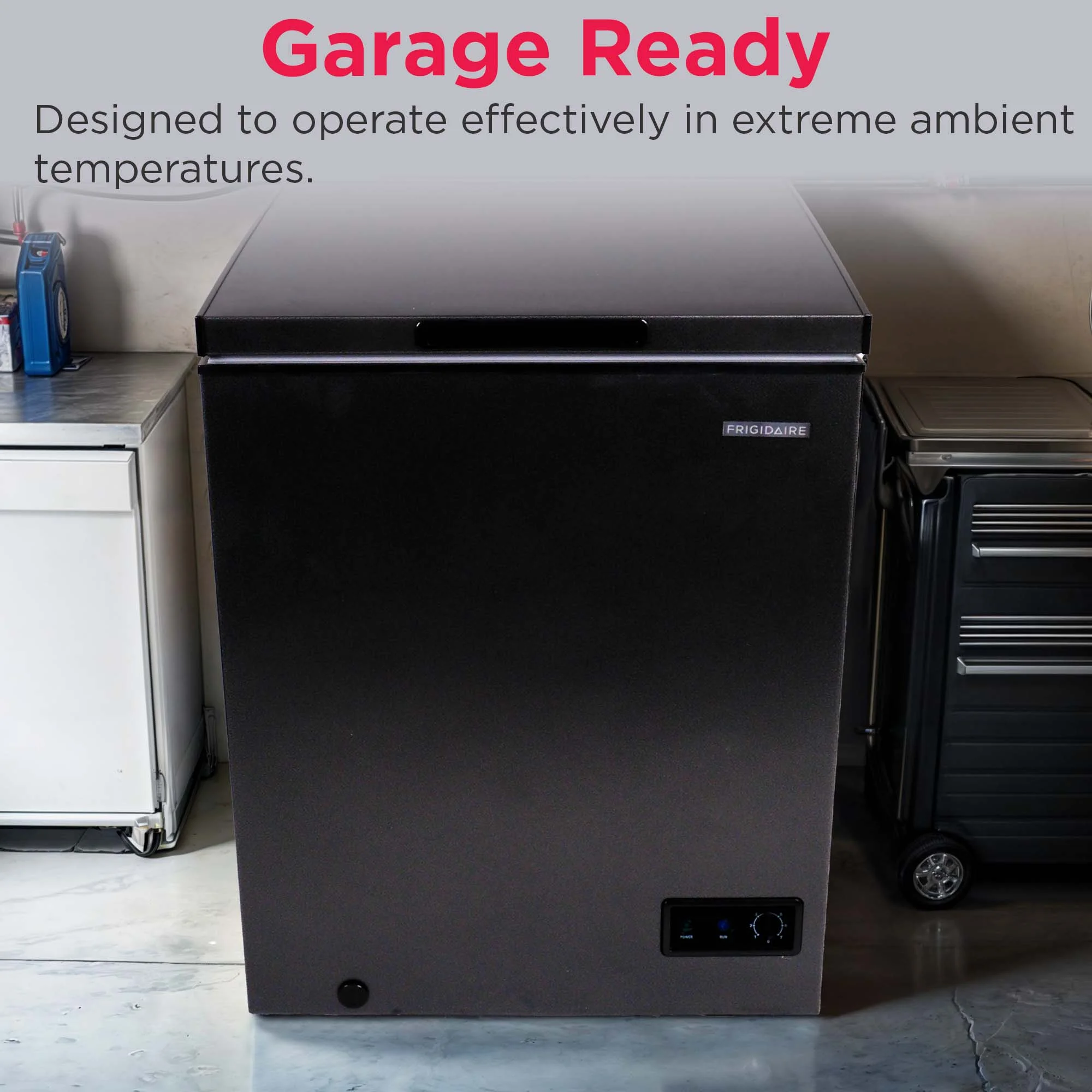 5.0 Cu. ft. Chest Freezer, Black Granite Design(5 cu ft) - Image 8
