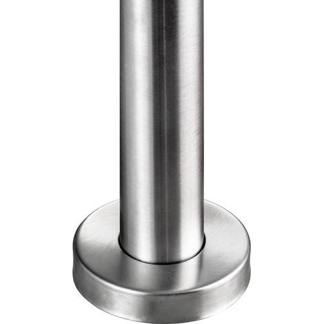 Aica Sanitaire – Garde-corps inox 240cm argenté – 1 main courante Ø42.4mm – 5 traverses Ø10mm – Angle réglable 0-40° – Kit complet pour intérieur et extérieur