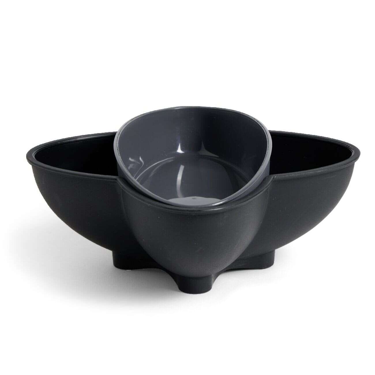 Bol apéritif avec poubelle gris