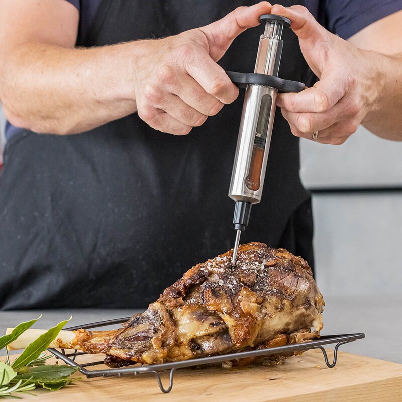 Masterclass marinadesprøyte 16,5 cm sølv