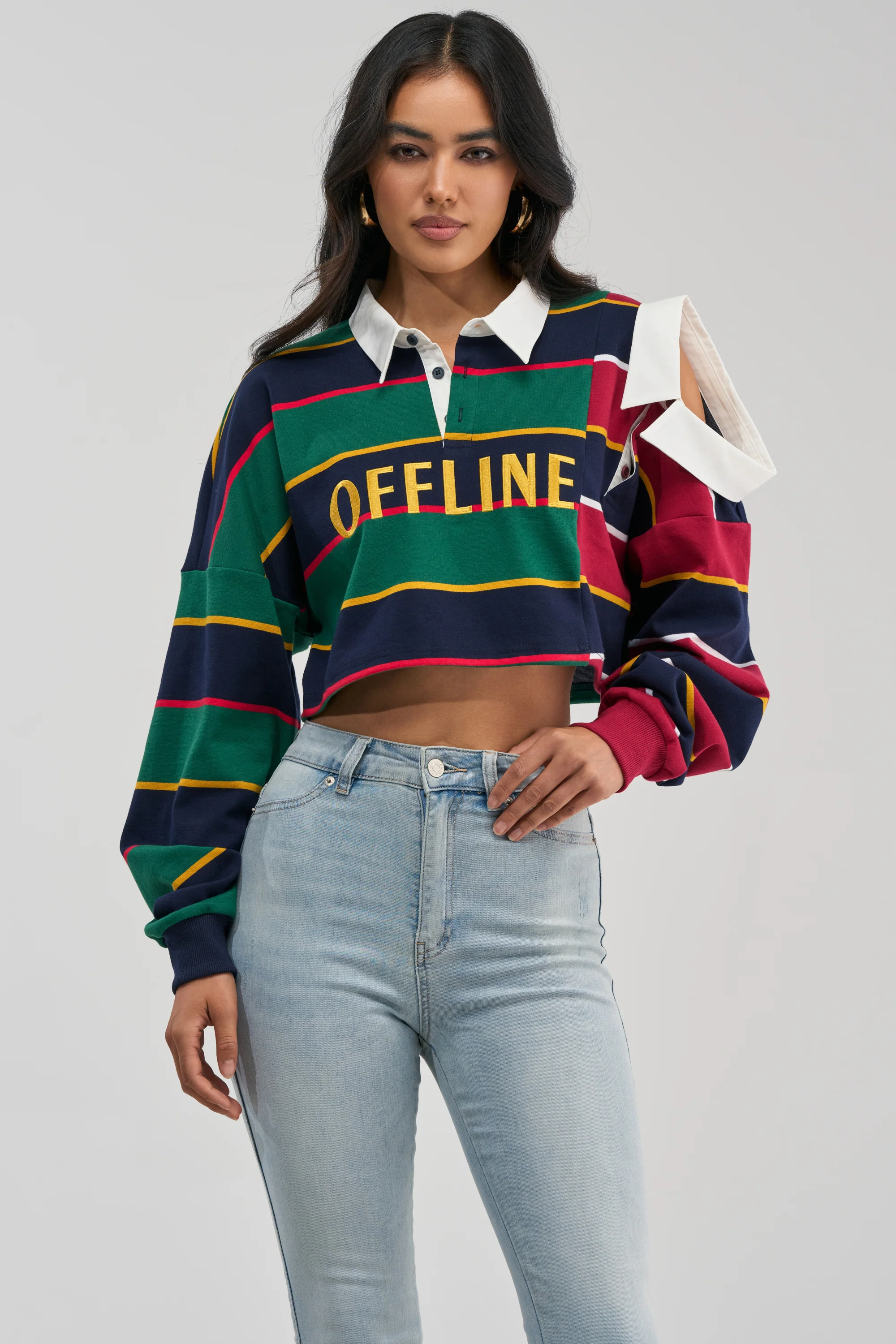 OFFLINE CROPPED POLO SHIRT - Akira Store