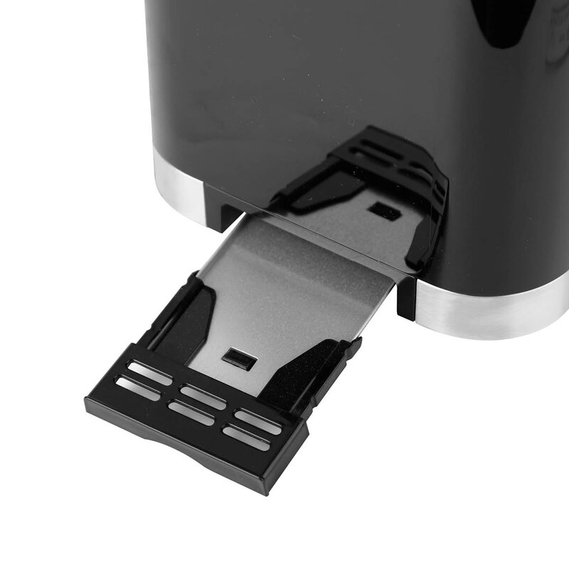 Digital brødrister 2 skiver 800W svart