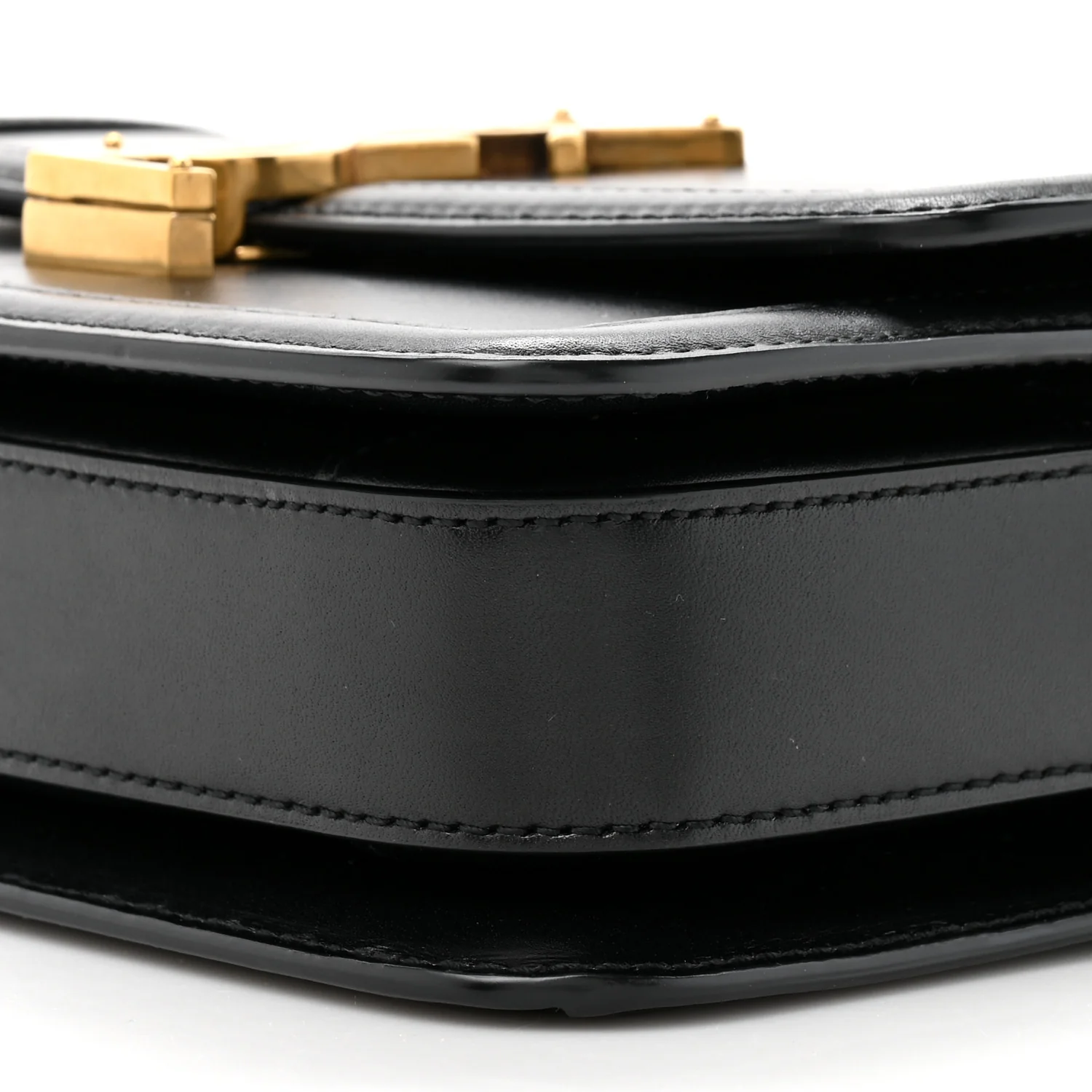 Smooth Calfskin Small Solferino Satchel Black