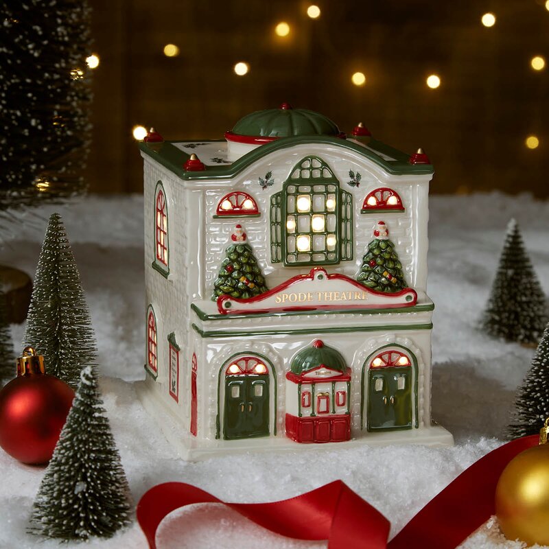 Christmas Tree teater LED lykt 14,5x12,8x12 cm