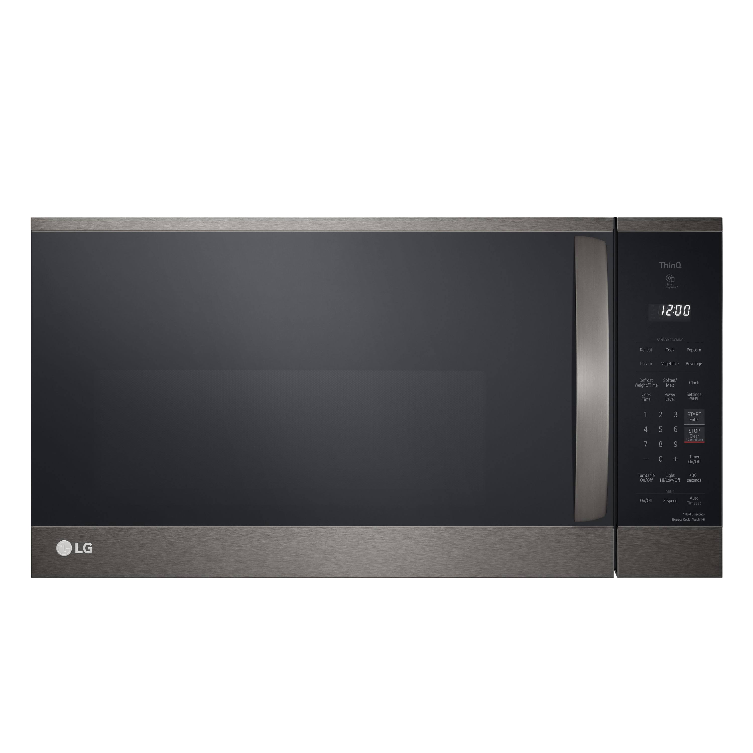 LG 1.8 Cu ft Over The Range Microwave - Black Stainless Steel