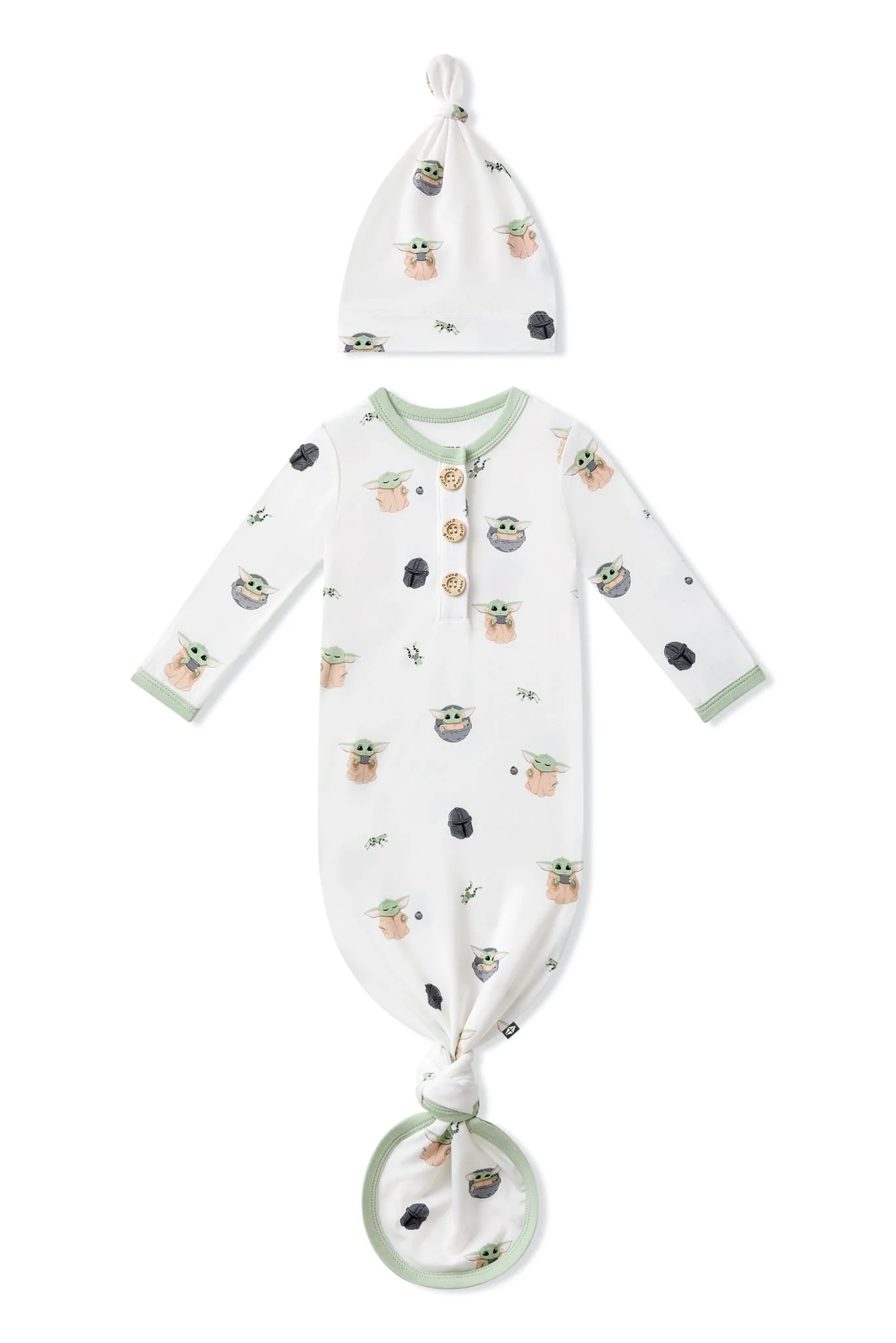 Knotted Day Gown with Hat Set in Grogu™