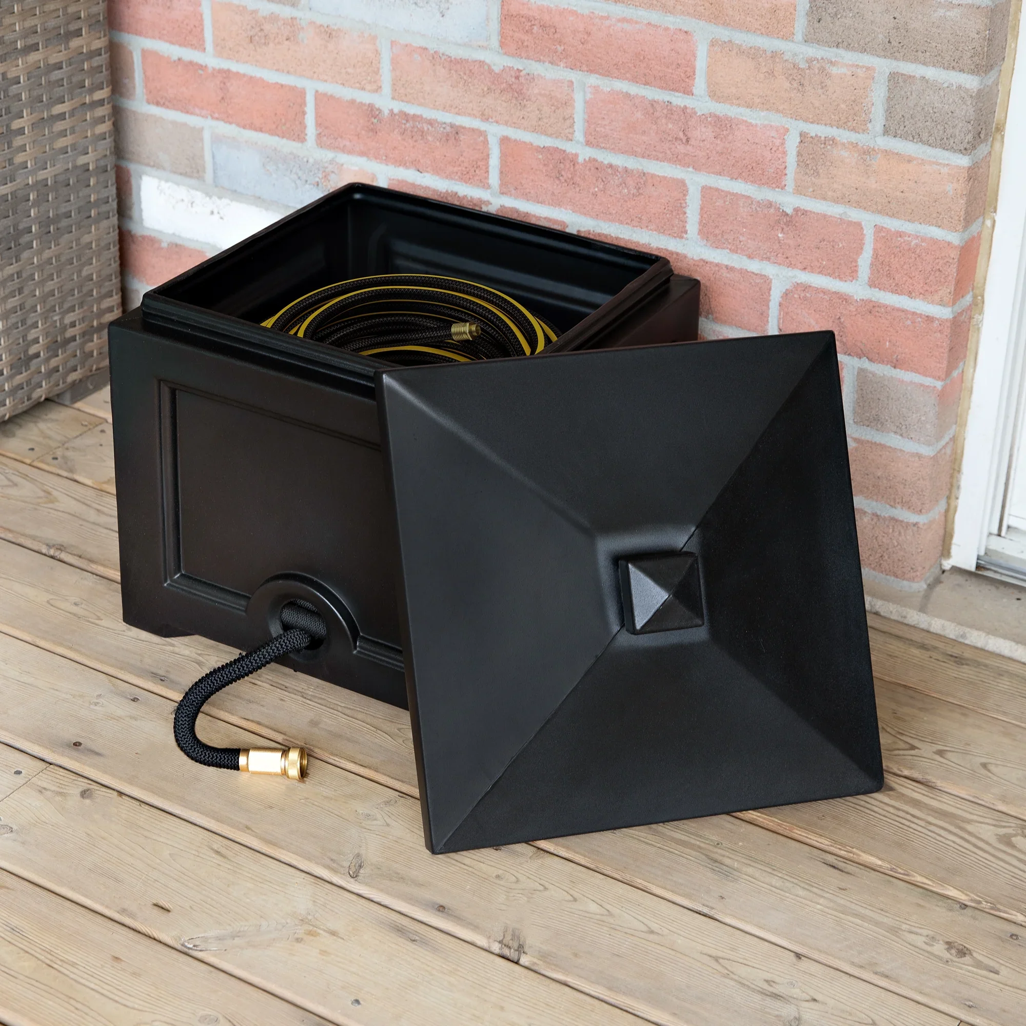 Fairfield Garden Hose Bin White
