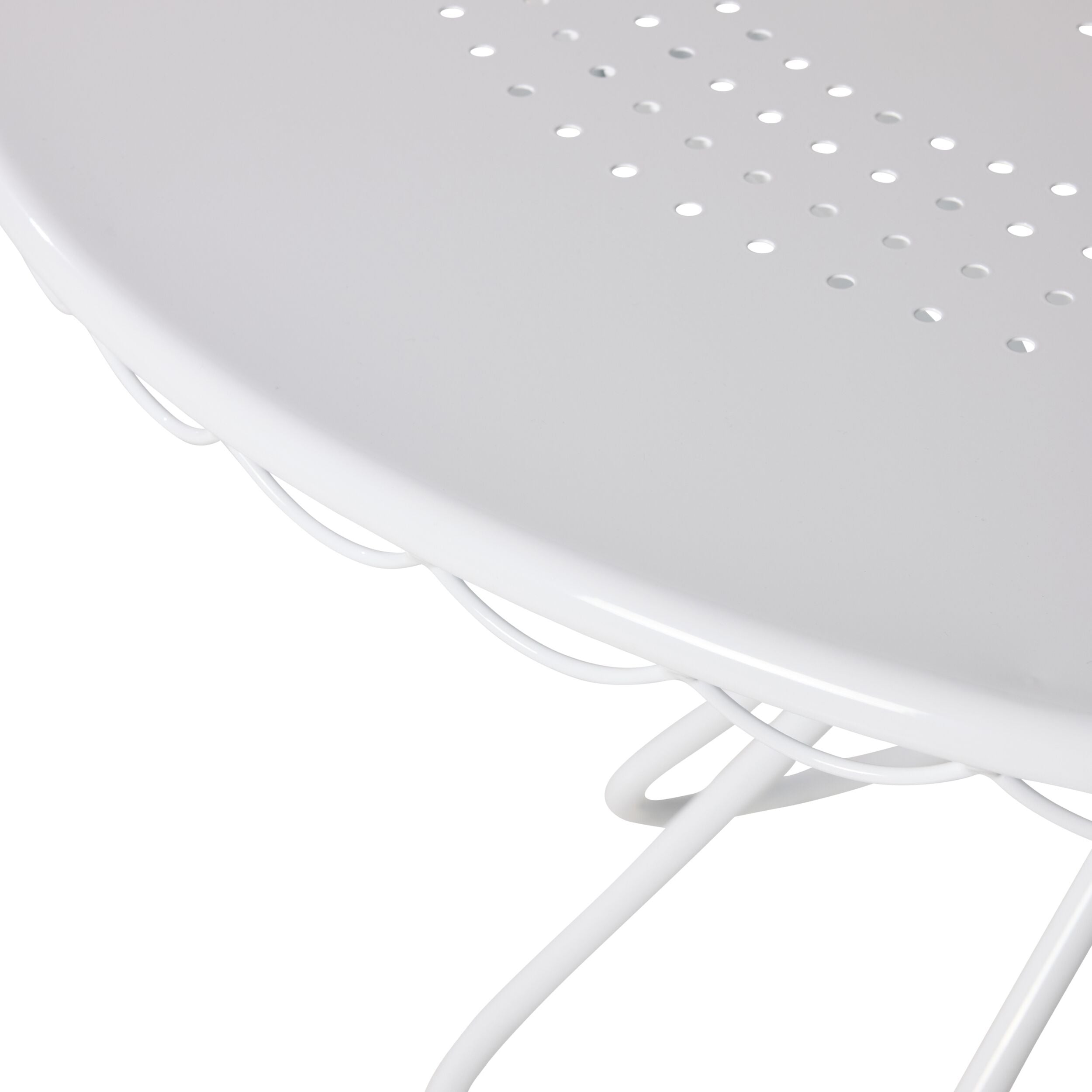 Bonnie Round Outdoor Dining Table 110cm White