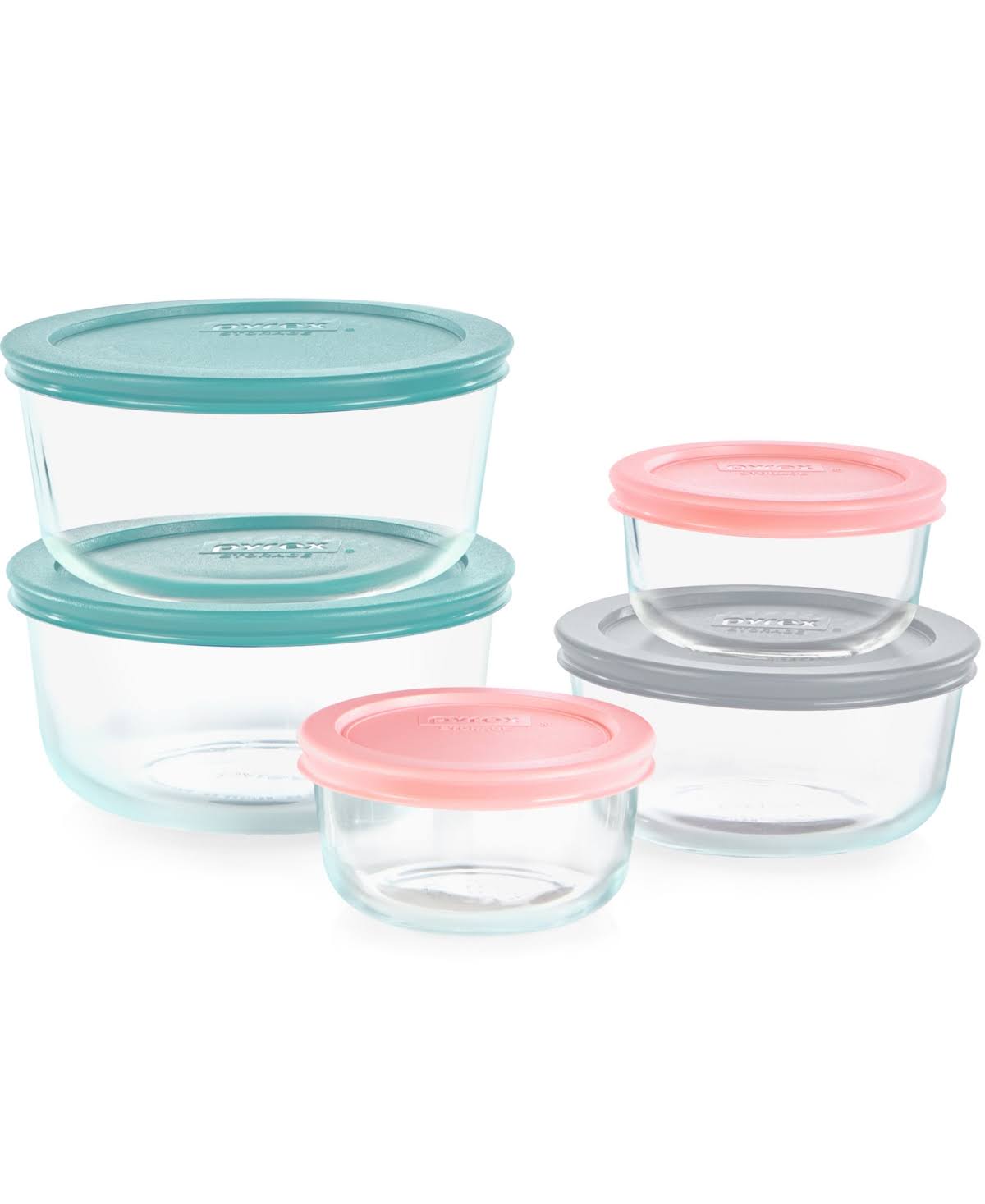 Pyrex Simply Store 10 Piece Glass Storage Set - Clear