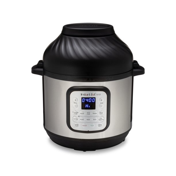 Instant Pot 8 pintes, friteuse à air Duo Crisp + petit autocuiseur multifonction pour rôtir, cuire, déshydrater et plus encore