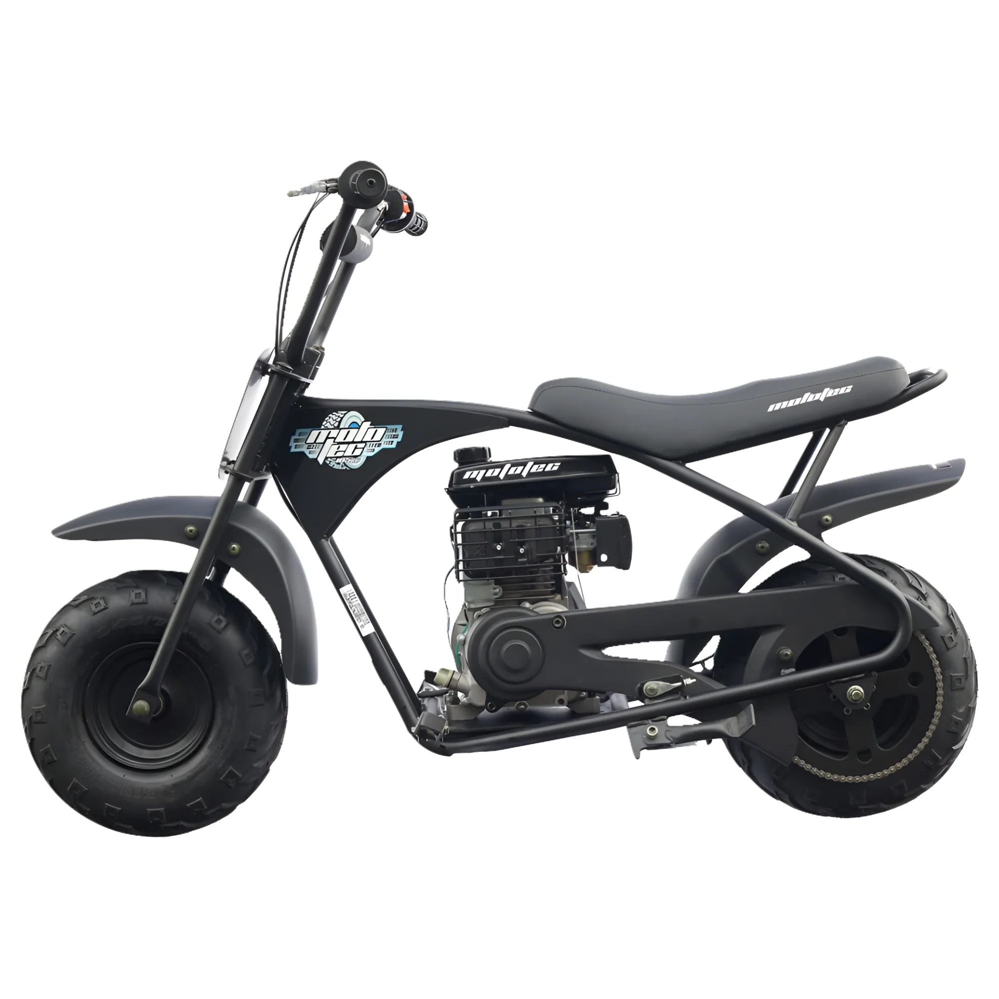 Mototec 105 Cc 3.5 Hp Gas Powered Mini Bike Max Speed 23 Mph Weight 110 lb, Gray