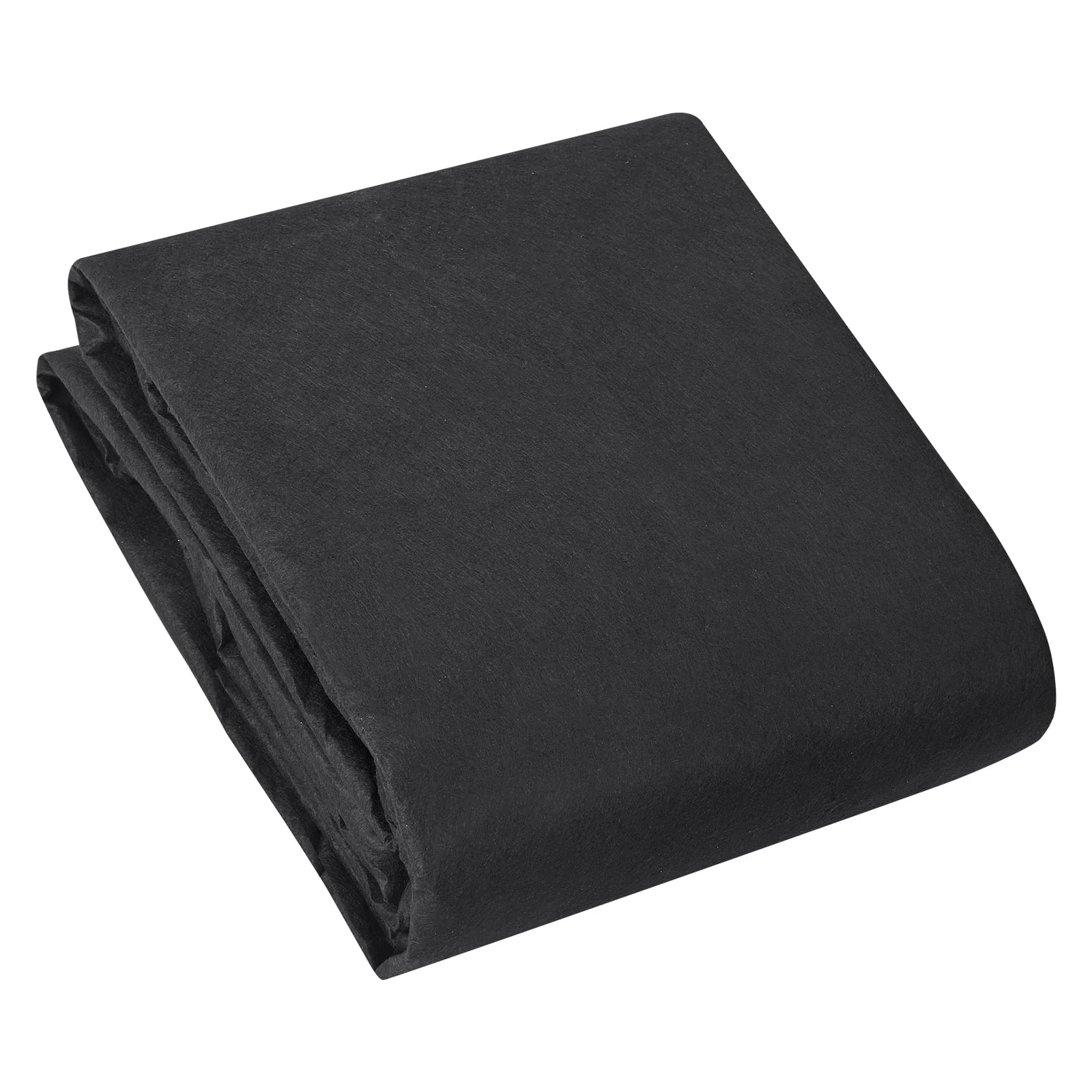 KFFKFF Garden Ground Cover 10x100FT 8OZ, Heavy-Duty Landscape Fabric, Durable Non-Woven Weed Barrier, Geotextile Fabric Weed Control Fabric Drainage Fabric, Black